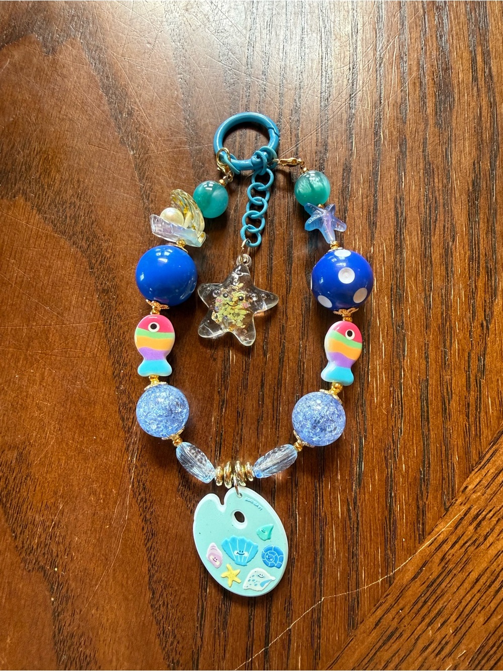 Starfish & Fish Keychain